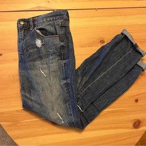 J Crew Distressed Boyfriend Jeans